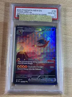Custom Fan Made Card Charizard Ex Pokemon Graded 10 - Image 1
