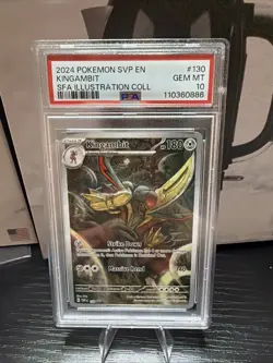 Pokemon TCG Scarlet & Violet Kingambit 130 Holo Promo Card - Image 1