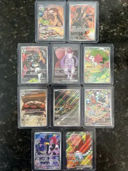 Destined Rivals Pokemon Cards - Illustration Rare, SIR, Hyper rare - Lot Of 10 - Image 1
