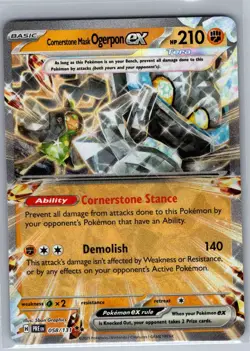Cornerstone Mask Ogerpon ex 112/167 Twilight Masquerade - Pokemon Card - NM - Image 1
