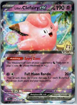 Lillie's Clefairy ex 056/159 SV09: Journey Together - Pokemon Card - NM - Image 1