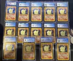 Graded Pokemon Card Lot - Mostly CGC Ninetales Base Set + More - Image 1