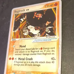 Pokemon Regirock ex 99/106 EX Emerald Holo Rare EX Trading Card 2005 - Image 2