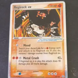 Pokemon Regirock ex 99/106 EX Emerald Holo Rare EX Trading Card 2005 - Image 5