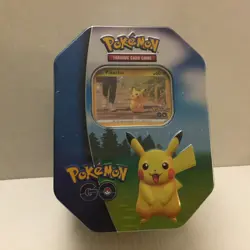 New Pokemon Go Holo Pikachu Premium Tin - 42 Total Cards - Image 1