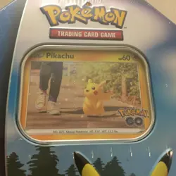 New Pokemon Go Holo Pikachu Premium Tin - 42 Total Cards - Image 2