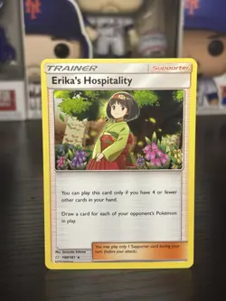 Pokemon TCG Sun & Moon Team Up - Erika's Hospitality #140/181 - Holo Rare Card - Image 1