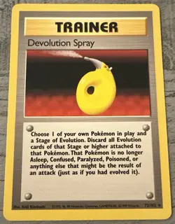 Devolution Spray 72/102 Base Set Rare Pokemon Card SHARP CARD VLP SEE PICS - Image 1
