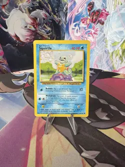 Pokemon TCG Squirtle Card 63/102 Base Set, Regular Unlimited, LP Condition - Image 1