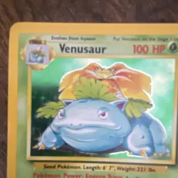 Pokemon Venusaur Base Set Holo Rare 15/102 - LP - English Wizards Card - Image 3