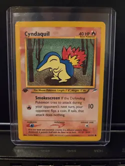 Cyndaquil 61/105 1st Edition Neo Destiny Vintage Pokemon Card WOTC TCG - Image 1