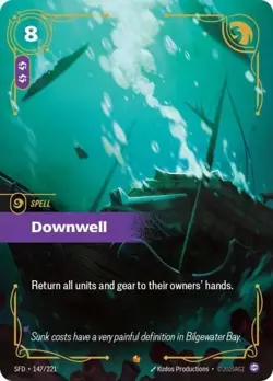 Riftbound Spiritforged Downwell 147/221 League of Legends Spell Card English - Image 1