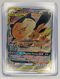 Pokemon TCG Eevee & Snorlax GX SM169 MP Tag Team Promo Card - Image 4