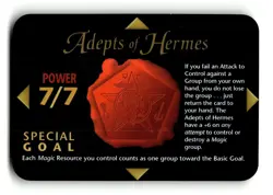 Adepts of Hermes 7/7 card Base Set INWO Illuminati New World Order Game - Image 1