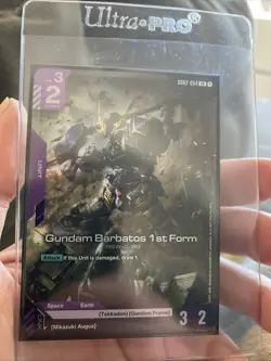 Gundam Card Game BARBATOS 1st Form LR Legendary Rare CCG TCG Mobile Suit Anime - Image 1