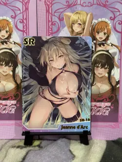 GODDESS STORY GENKI PARADE SR-16 JEANNE DE ARC FATE ANIME WAIFU CARD - Image 1