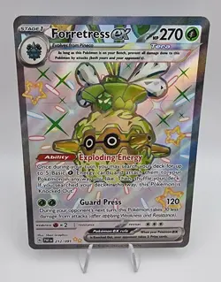 Pokemon Forretress ex 212/091 SV: Paldean Fates Shiny Ultra Rare Holo 270 HP - Image 1