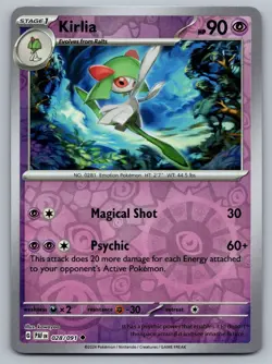 Pokemon TCG - Paldean Fates - Kirlia - 028/091 - Reverse Holo - Image 1