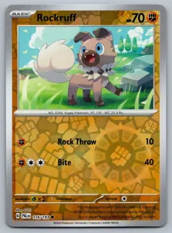2023 Pokemon Paldea Evolved Rockruff 116/193 Reverse Holo - Image 1