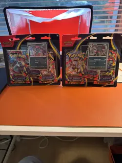Pokemon TCG: Phantasmal Flames - Weavile 3-Pack Blister ( Set of 2 ) - Image 2
