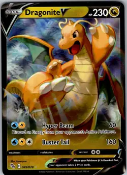 Dragonite V Ultra Rare Pokemon GO 049/078 NM - Image 1