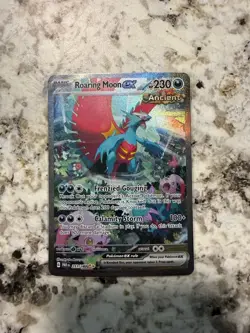 Pokemon TCG Roaring Moon EX Paradox Rift 251/182 Special Illustration Rare - Image 1