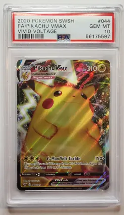 Pokemon Pikachu TCG VMAX Vivid Voltage 044/185 Regular Ultra Rare - Image 1