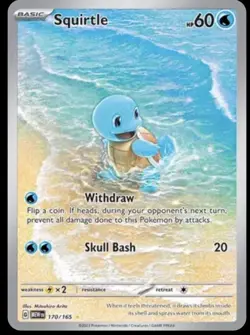 PSA MINT 9 - Squirtle #170 Pokemon Scarlet & Violet 151 Holo - Image 1
