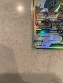 Pokemon TCG Rayquaza GX Alternate Art Holo 177a/168 Celestial Storm NM/Mint - Image 3