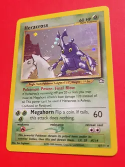 Pokemon TCG Heracross Neo Genesis 6/111 UnlimitedHolo - Image 2