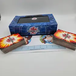 Bakugan Battle Brawler Blue Box with 70 Magnetic Cards Set - Image 1