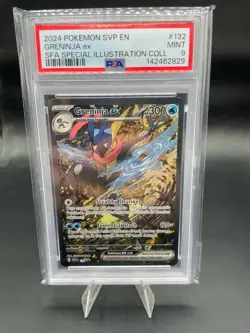Greninja ex 132 Sv: Scarlet & Violet Promo Cards Holo PSA 9 - Image 1