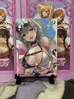 GODDESS STORY GENKI PARADE SP-10 SHIROGANE NOEL HOLOLIVE ANIME WAIFU CARD - Image 1