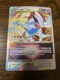 Pokemon Lugia VSTAR Silver Tempest Ultra Rare 139/195 - Image 1