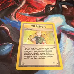 Pokemon TCG Trainer Lt. Surge Gym Heroes 17/132 English - Image 2