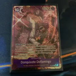 One Piece TCG Donquixote Doflamingo OP14-069 SR Alt Art Azure Sea's Seven NM/M - Image 1