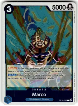 One Piece TCG - Marco OP10-055 - Foil R - Royal Blood - English - Image 1
