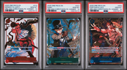 PSA 10 - Luffy Sabo Ace WINNER - One Piece 3rd Anniversary 3 Brothers Sequential - Image 1