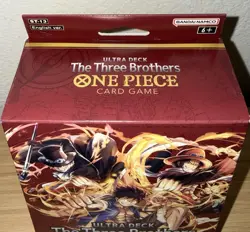 ONE PIECE TCG THE THREE BROTHERS ULTRA DECK BOX ST-13 NEW SEALED - Image 5