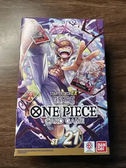 ONE PIECE TCG: GEAR5 STARTER DECK EX 21 (ST-21) FACTORY SEALED ENGLISH - Image 1
