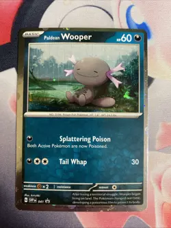 Paldean Wooper 041 HD SWIRL 🌀 Scarlet & Violet Promo Cards Cosmos Holo - Image 1