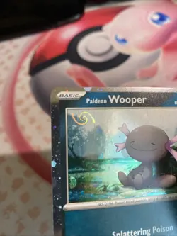 Paldean Wooper 041 HD SWIRL 🌀 Scarlet & Violet Promo Cards Cosmos Holo - Image 2