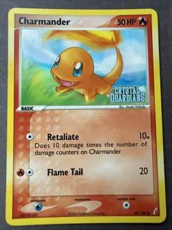 Charmander 48/100 Crystal Guardians Reverse Holo Pokemon TCG - Image 1