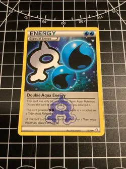 Double Aqua Energy 33/34 Double Crisis Pokemon TCG Regular - Image 1