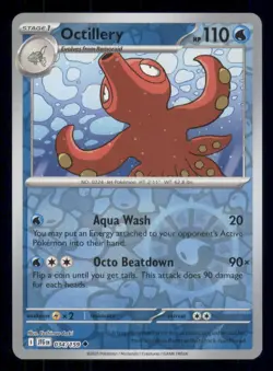 Octillery Reverse Holo Journey Together #034/159 - Uncommon - Pokemon TCG - NM - Image 1