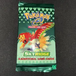 Pokemon Skyridge Vintage Sealed Booster Pack ORIGINAL E READER 2003 WOTC Ho Oh - Image 1