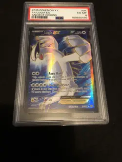 2015 Pokemon XY Full Art Lugia EX Ancient Origins - Image 1