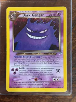 Pokemon Dark Gengar Neo Destiny Holo Rare Unlimited Stage 2 70 HP Card 6/105 - Image 1