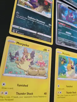 Pokemon Morpeko x7 Card Lot Bundle Collection Dark Cute Cards - Image 2