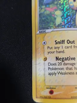 Minun 41/107 EX Deoxys Stamped Pokemon Card Reverse Holo Foil Rare HP/DMG - Image 4